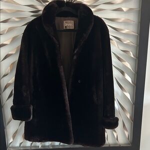 Wurzburg of Grand Rapids L Mouton Lamb Fur with satin fabric lining w pockets